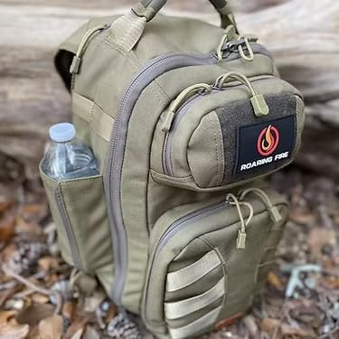 ROARING FIRE Brushfire Tactical Backpack Military Molle Rucksack Water-Resistant Hiking Backpack for Men Large Assault Pack for Hunting Travel Survival Bug Out Bag