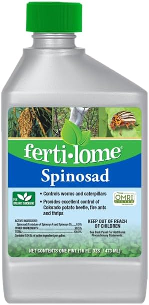Fertilome Spinosad Bagworm Tent Caterpillar and Chewing Insect Control Oil Quart