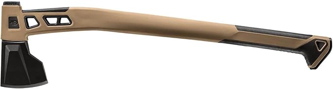 Gerber Gear Bushcraft Axe - Camping Survival Bushcraft Axe with Sheath - Features Hammerhead &amp Water-Resistant Compartments - Made in USA - Coyote Brown