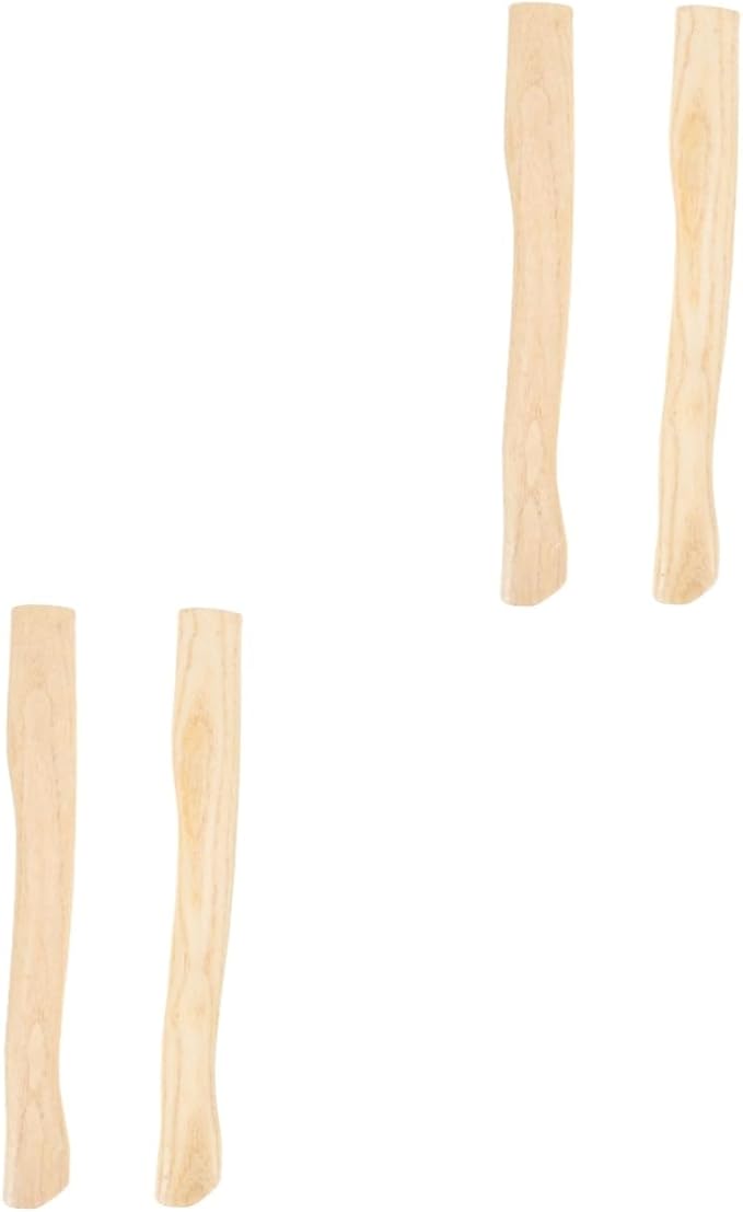 OSALADI 4 Pcs Ax Handle Replacement Handle Throwing Handle Wood Handle Accessory Hatchet Handle Hammer Handle Wooden Ax