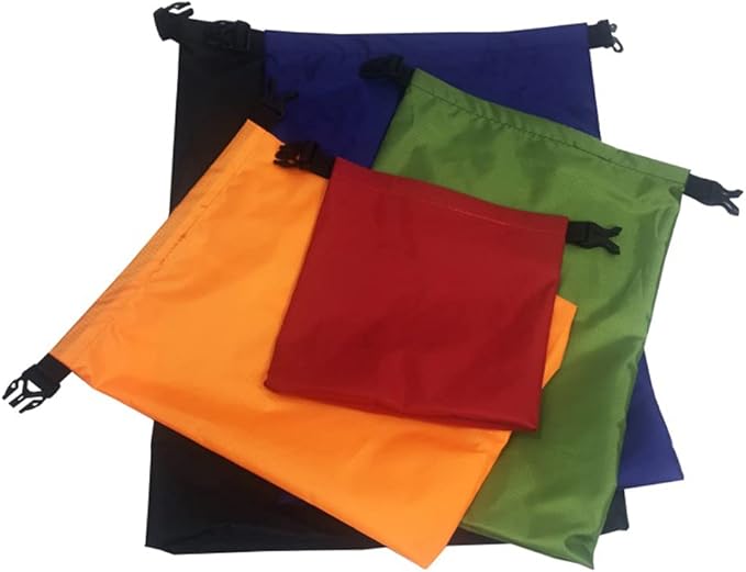 Waterproof Dry Bag Backpack 1.5L/2.5L/3.5L/4.5L/6L 5-Pack Dry Sack Stuff Sack Backpacking Gear Dry Bag Fanny Pack for Kayaking Boating Rafting Swimming Camping Hiking Fishing