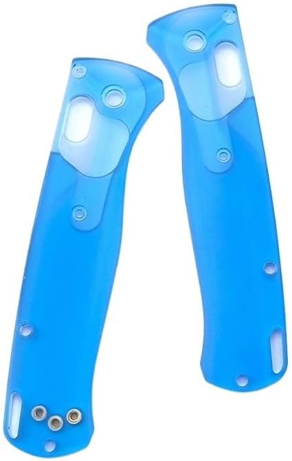1Pair Acrylic Scales Fits for Bugout 535 CNC Handle Patch Blank DIY Replacement in Blue