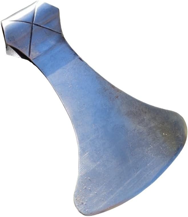 Viking Axe Blade Forged Camping Axe High Carbon Steel EN 45 Sharp Blade Viking Bearded Nordic Handmade Camping Axe Hatchet-Norse Axe Tomahawk Vikings Bearded A09 Axe AZHAN STEEL CRAFT