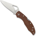Byrd by Spyderco Meadowlark 2 Lightweight Folding Pocket Knife with 2 8Cr13MoV and FRN Handle - EDC Knife for Men and Women Perfect for Hunting Tactical Camping Survival - PlainEdge - BY04PBN2
