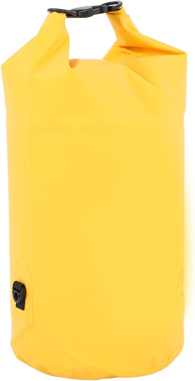 Gavigain 20L Yellow Waterproof PVC Mesh Cloth Dry Bag Swimming Beach Boating Kayaking