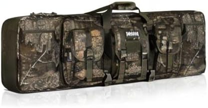 Savior Equipment American Classic Tactical Double Long Gun Bag Pistol Transportation Case w/Backpack Strap Lockable Compartment Available Length in 32 36 42 46 51 55