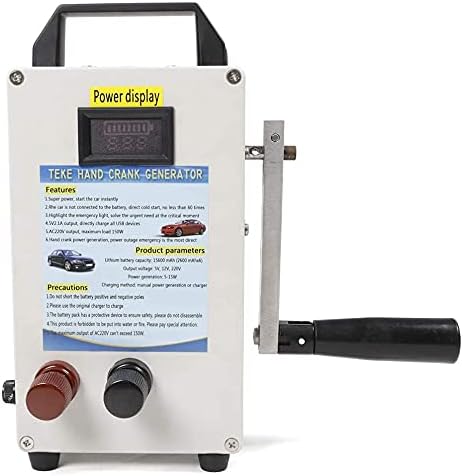 Household Hand Crank Generator150W 110V Emergency Manual Power Supply Emergency Charger USB Output Camping Outdoor