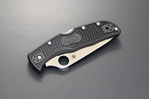 Spyderco Endela Lightweight Knife with 3.41 VG-10 Stainless Steel Blade and Durable FRN Handle - PlainEdge - C243PBK
