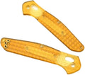 1 Pair PEI Scales Fits for 940-1 Osborne Carbon Fiber Version Clear Ultem Handle Patch Replacement