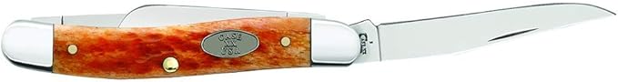 CASE XX WR Pocket Knife Pocket Worn Whiskey Bone Cv Medium Stockman Item #23005 - (6318 Cv) - Length Closed: 3 5/8 Inches