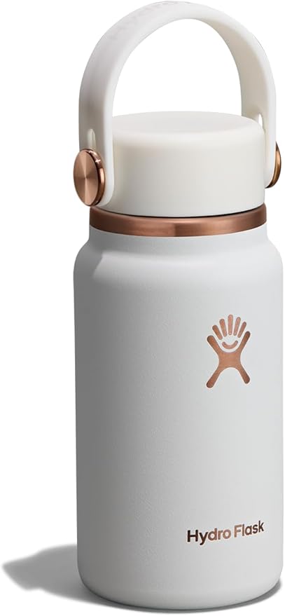 Hydro Flask Micro Bottle - Insulated Mini Leak Proof Flask for Purse or Pocket in 6.7 Oz Chalk White ARC