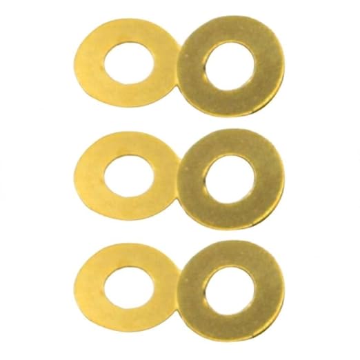 3 Pair Custom CNC Brass Gasket Washers are Suitable for C10 C11 Delica 4 Delica Endura Endura 4