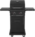 Nexgrill Deluxe 2-Burner Gas Grill with 401 SQ In Grate 28000 BTUs Heavy Duty Steel Frame &amp Foldable Side Table Propane BBQ Grill for Outdoor Cooking Patios Backyards and More - 720-0864RD