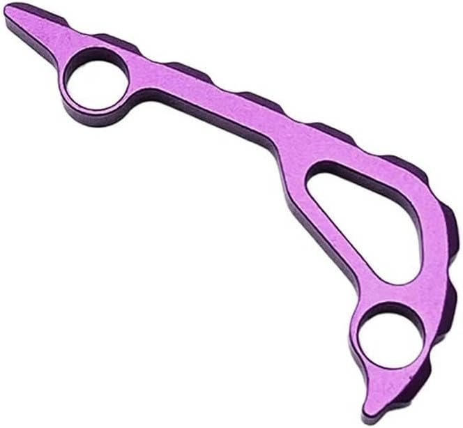 1PC Custom CNC Aluminum Alloy Spine Back Spacer Replacement Fits for Bugout 535 DIY Accessory(Purple)