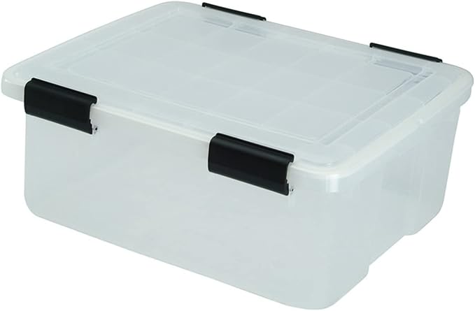 IRIS WEATHERTIGHT 7.7 in. H x 15.7 in. W x 19.7 in. D Stackable Storage Box - Case of: 6 Each Pack Qty: 1