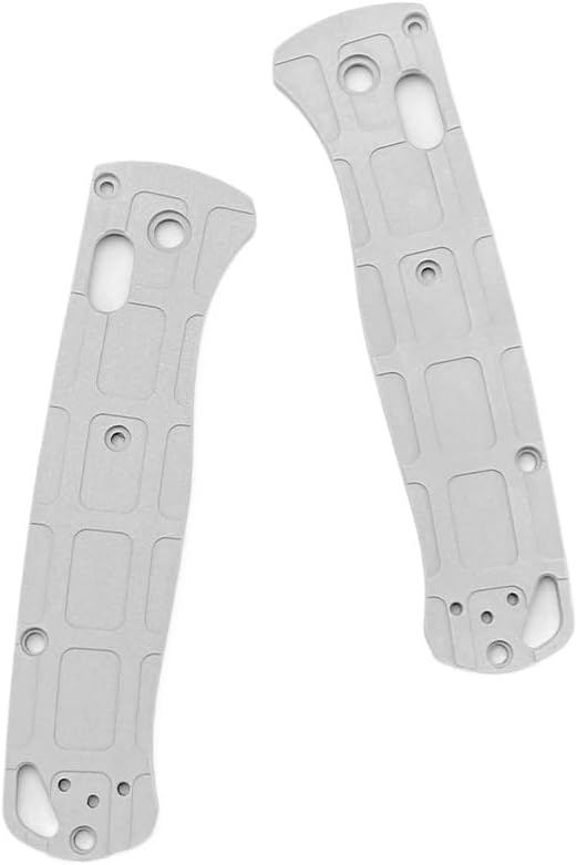 1 Pair Custom Aluminum Alloy Scales Fits for Bugout 535 Premium CNC Handle Patch(Gray)