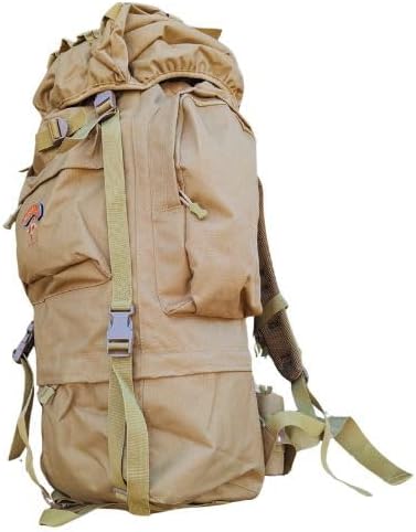 65L Military Backpack – 5DAY RECON Waterproof 900D Oxford Rucksack MOLLE System Heavy Duty Outdoor Bag for Hiking Travel &amp Hunting (Tan)