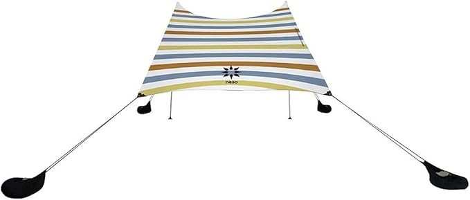 Neso Grande Portable Beach Tent Sun Shelter - Lightweight Beach Shade Canopy - Easy Setup for Family Outings - Patented Reinforced Corners - UPF 50+ Sun Protection