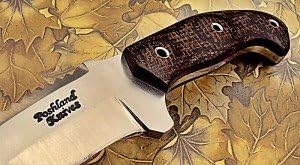 Poshland TR-34 Custom Handmade D2 Tool Steel Tracker Knife- Stunning Jute Micarta Handle