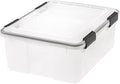 IRIS WEATHERTIGHT 7.7 in. H x 15.7 in. W x 19.7 in. D Stackable Storage Box - Case of: 6 Each Pack Qty: 1