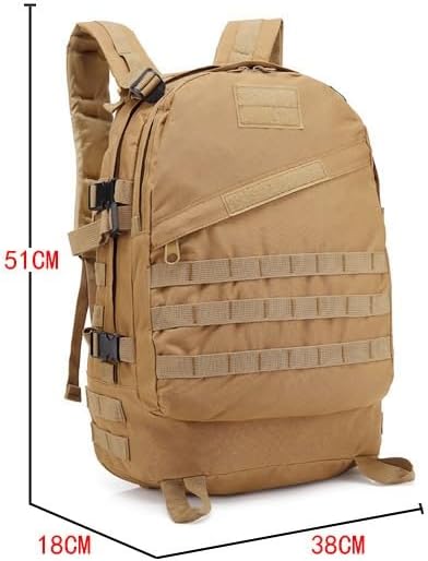 Tactical Backpack Military Molle Hiking 36-55L outdoor sports bag khaki camouflage