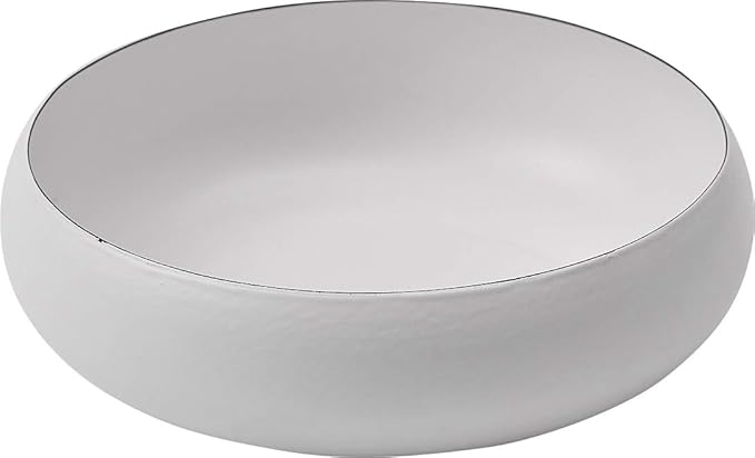 Ovject O-EBL18-MWH Dish Deep Dish Medium Bowl Enamel Heat Resistant Oven Direct Fire 7.1 inches (18 cm) Matte White