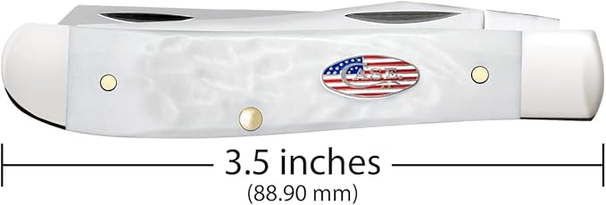 Case Cutlery CA14101: Mini Trapper White Synthetic