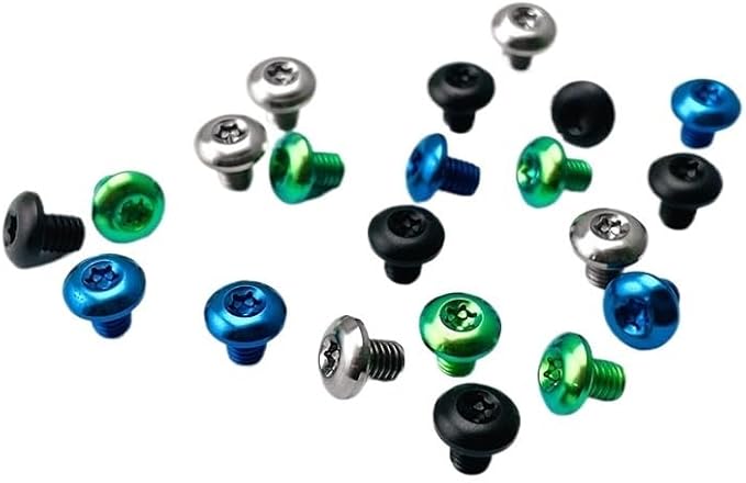 3PCS T10 Torx Screws Fit for Pocket Knife Handle Titanium Scales Handle Screws with M3.5 Thread(Blue)