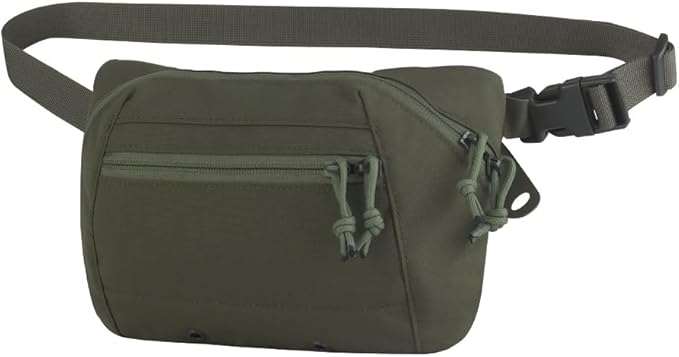 Tactical Outdoor Waist Pack Durable Fabric Crossbody Bag for Hunting Essentials Team Storage(OD)
