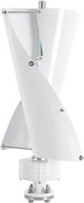 Wind Turbine 100W 42.65ft/s Vertical Axis Wind Turbine Generator Home Windmill Kit Hybrid Wind System with Controller for Home Business Industrial Energy Supply (100W 12V White)