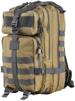 VISM by NcStar Small Backpack with Urban Trim Tan/Gray