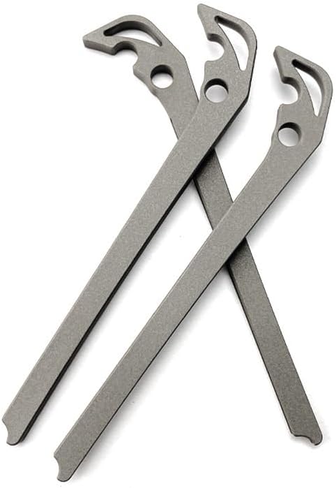 1PC Titanium Alloy Spine Backspacer Replacement is Suitable for Chris Reeve Large Sebenza 21 31 Pocket Knives(Gray)