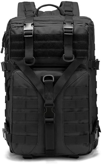 Tactical Backpack Military Molle Hiking Sports Camping Picnic Mountaineering Black