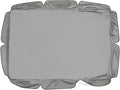 Garden Swing Canopy Replacement for 2 &amp 3 Seater Outdoor Patio Swing Water Resistant Hammock Cover with Sun Shelter for Seat Furniture (Grey 249 * 185 * 18cm)