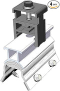 4 RL End Clamp MageBracket RL Mouting Kits for R-Panel Trapezoidal Metal Roof Solar Panel Module Mounting Racking Installation