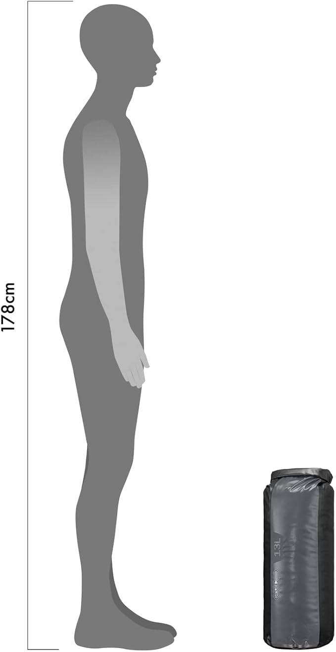 ORTLIEB PD350 K4451 Dry Bag Black/Slate 3.6 gal (13 L) Small