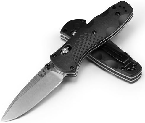 Benchmade - Mini Barrage 585 EDC Knife Drop-point Blade with Black Valox Handle (585)