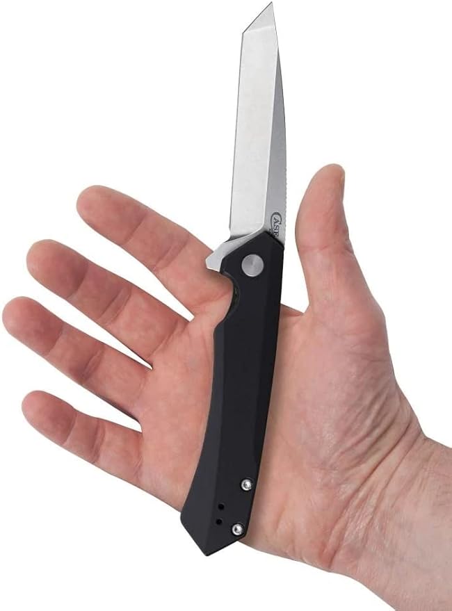 Case XX WR Pocket Knife Kinzua EDC S35VN Tanto Blade Black Anodized Aluminum Handle W/Clip #64665 (KINZUA) 4 3/4 Inches Closed