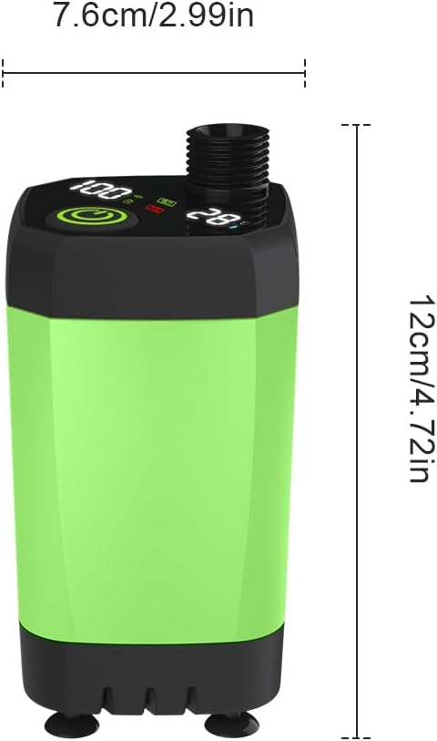 Portable Camping Shower Outdoor Shower Pump with 6000mah Rechargeable Battery Stepless AdjustmentElectric Camping Shower Head for Camping Hiking Traveling