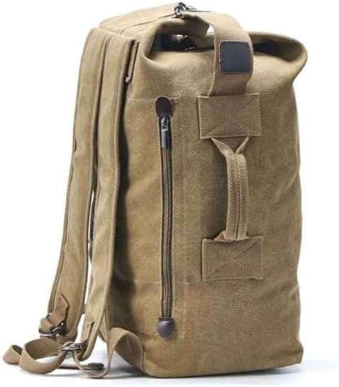 WOMBAT Canvas Top Loading Backpack | Large Capacity | Rugged | Rucksack | Travel | Duffle | Daypack | Duffel | Hiking | Camping | Military Tactical | Laundry