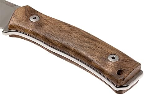 LionSTEEL M4 Fixed Blade FatCarbon Glow in the Dark Carbon Fiber Handle Scales Full Extended Tang Construction M390 Steel Blade Triple Stitched Leather Sheath KAVISO Exclusive