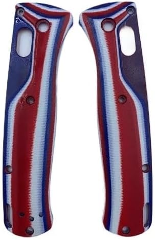 1 Pair G10 Scales Fits for Bugout 535 Custom Triple Colors Handle Patch DIY Replacement Accessory