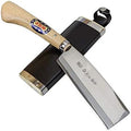 Handmade Hatchet in TOSA Japan 165mm with Original Case Blade Edge : Shirogami Steel Double Bevel