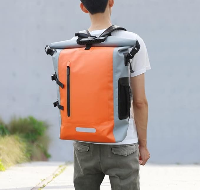 Waterproof Dry Bag Kayaking Backpack 25L Kayak Roll Top Dry Bags Floating Large Dry Sacks Marine Set for Boating