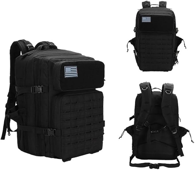 Outdoor Sports Pack Hiking Bag Rucksack Knapsack Combat Camouflage Tactical Backpack - Grey