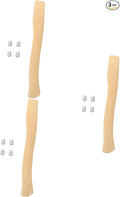 POPETPOP 3sets Hatchet Handle Replacement Handle Grip for Replacement Hatchet Non-Skid Wooden Ergonomic for Axe Camping