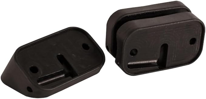 Buyers Products 1492139 Rectangular 3 Inch Wide LED Flood Light Flat Tubular and Angle Rubber Mounting Bases for Trucks Trailers and ATVs Light Bar Clear