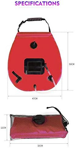 Portable 20L Camping Portable Solar Shower Bag Solar Heating Bath Bath Outdoor Hiking Bag