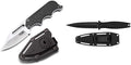 SOG Small Fixed Blade Knife (NB1012-CP)  Black &amp Kershaw Secret Agent (4007) Concealable Boot Knife  3 OZ