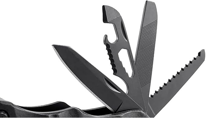 13 in 1 Camping Multitools Hammer Claw Hammer Tools with Foldable Hammer Plier Screwdriver Knife Bottle Opener Multitool Camping Gear for Outdoor Hunting Survival Emergency